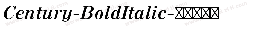 Century-BoldItalic字体转换