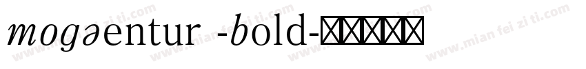 MOGCentury-Bold字体转换