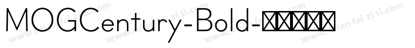 MOGCentury-Bold字体转换