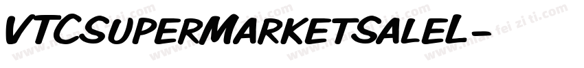 VTCSuperMarketSaleL字体转换
