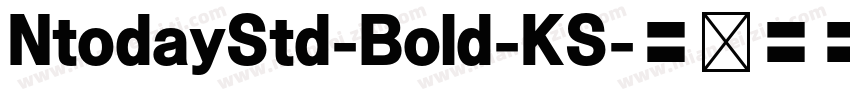 NtodayStd-Bold-KS字体转换
