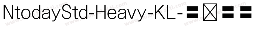 NtodayStd-Heavy-KL字体转换
