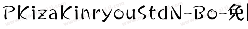 PKizaKinryouStdN-Bo字体转换