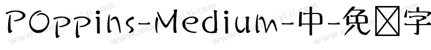 POppins-Medium-中字体转换