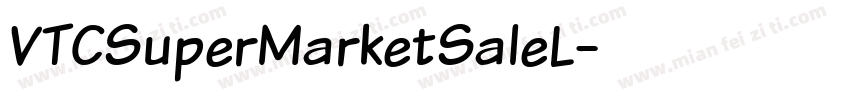 VTCSuperMarketSaleL字体转换