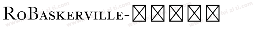 RoBaskerville字体转换
