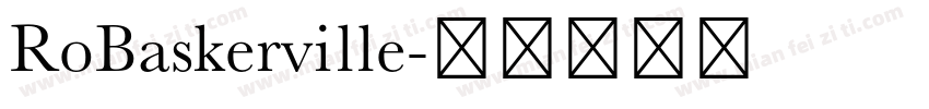 RoBaskerville字体转换