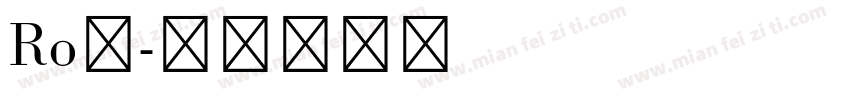 Ro篠字体转换