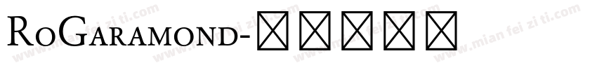 RoGaramond字体转换