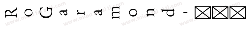 RoGaramond字体转换