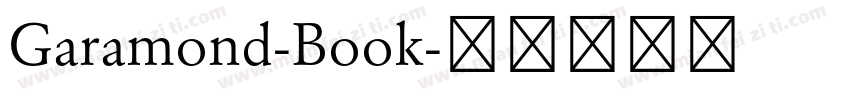 Garamond-Book字体转换