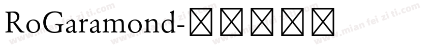 RoGaramond字体转换
