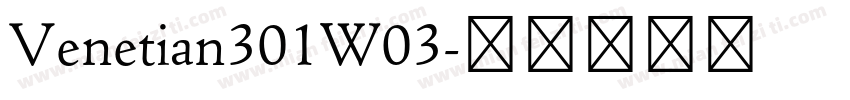 Venetian301W03字体转换