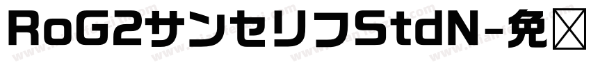 RoG2サンセリフStdN字体转换