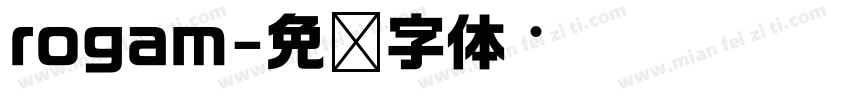 rogam字体转换