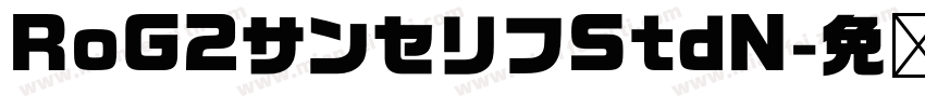 RoG2サンセリフStdN字体转换