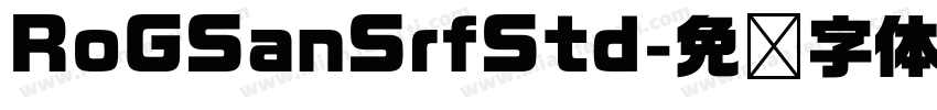 RoGSanSrfStd字体转换