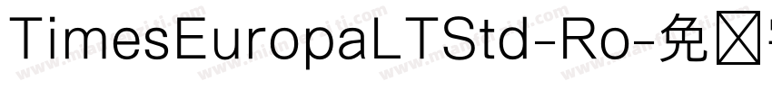 TimesEuropaLTStd-Ro字体转换