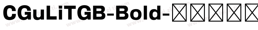 CGuLiTGB-Bold字体转换