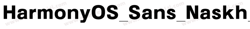 HarmonyOS_Sans_Naskh_Arabic_UI_Regu字体转换
