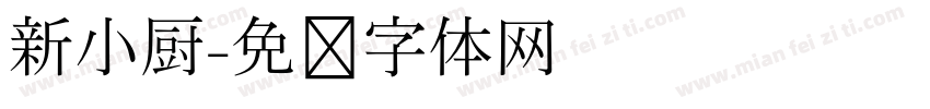 新小厨字体转换