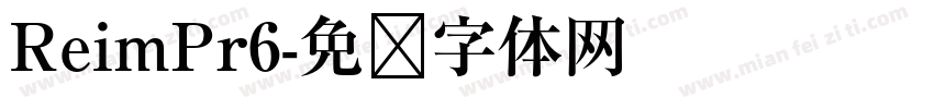 ReimPr6字体转换