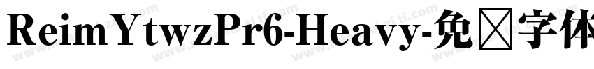 ReimYtwzPr6-Heavy字体转换