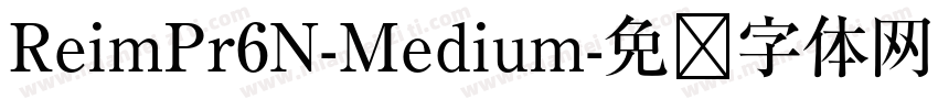 ReimPr6N-Medium字体转换