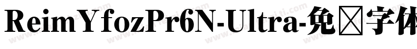 ReimYfozPr6N-Ultra字体转换