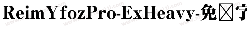 ReimYfozPro-ExHeavy字体转换