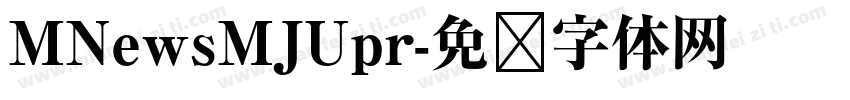 MNewsMJUpr字体转换