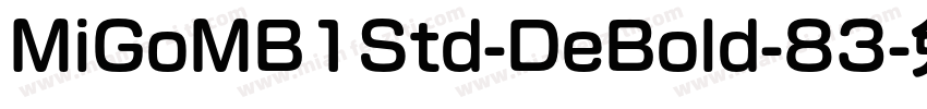 MiGoMB1Std-DeBold-83字体转换