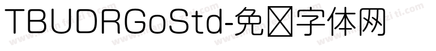 TBUDRGoStd字体转换