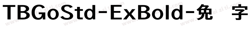 TBGoStd-ExBold字体转换