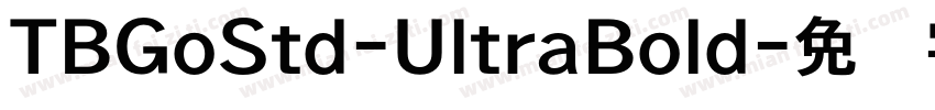 TBGoStd-UltraBold字体转换