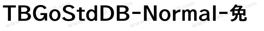 TBGoStdDB-Normal字体转换