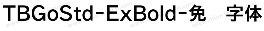 TBGoStd-ExBold字体转换