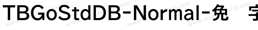 TBGoStdDB-Normal字体转换