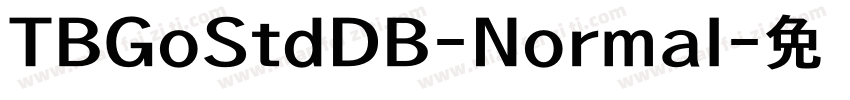 TBGoStdDB-Normal字体转换