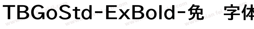 TBGoStd-ExBold字体转换