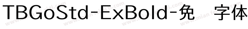 TBGoStd-ExBold字体转换