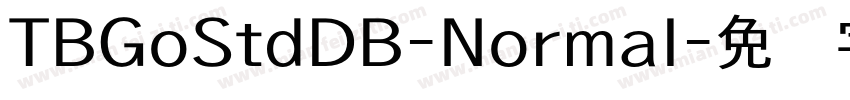TBGoStdDB-Normal字体转换