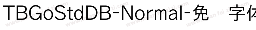 TBGoStdDB-Normal字体转换