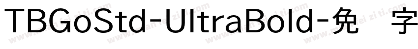 TBGoStd-UltraBold字体转换