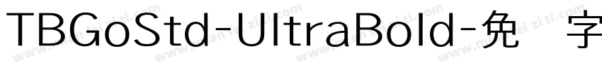 TBGoStd-UltraBold字体转换