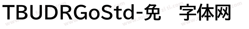 TBUDRGoStd字体转换