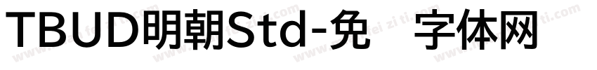 TBUD明朝Std字体转换