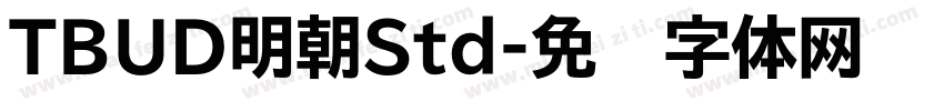 TBUD明朝Std字体转换