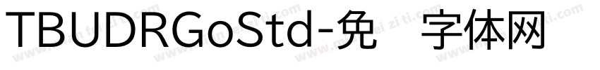 TBUDRGoStd字体转换