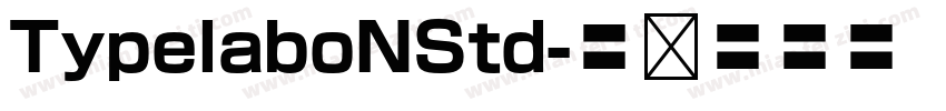TypelaboNStd字体转换